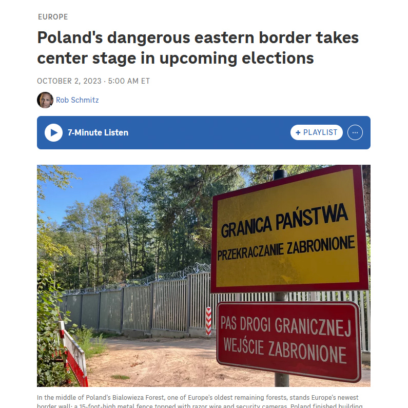 Screenshot of a linked article